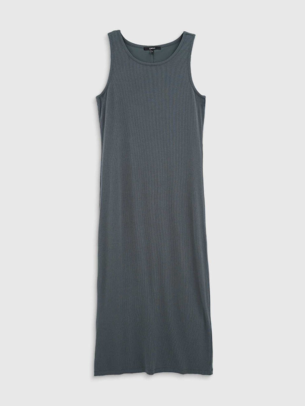 Quince Tencel Rib Knit Sleeveless Dress In Dark Olive, Medium | $29